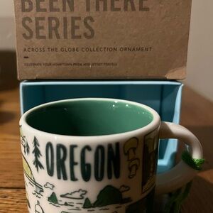 Starbucks Oregon Ornament - Green and White 2 oz.